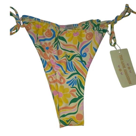 Aurelle NWT! MARSEILLE Tie Bikini Top And Bottom Set - Picture 5 of 11